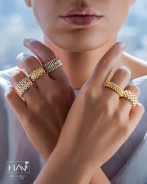 انگشتر طلا زنانه رولکس 3گرمی